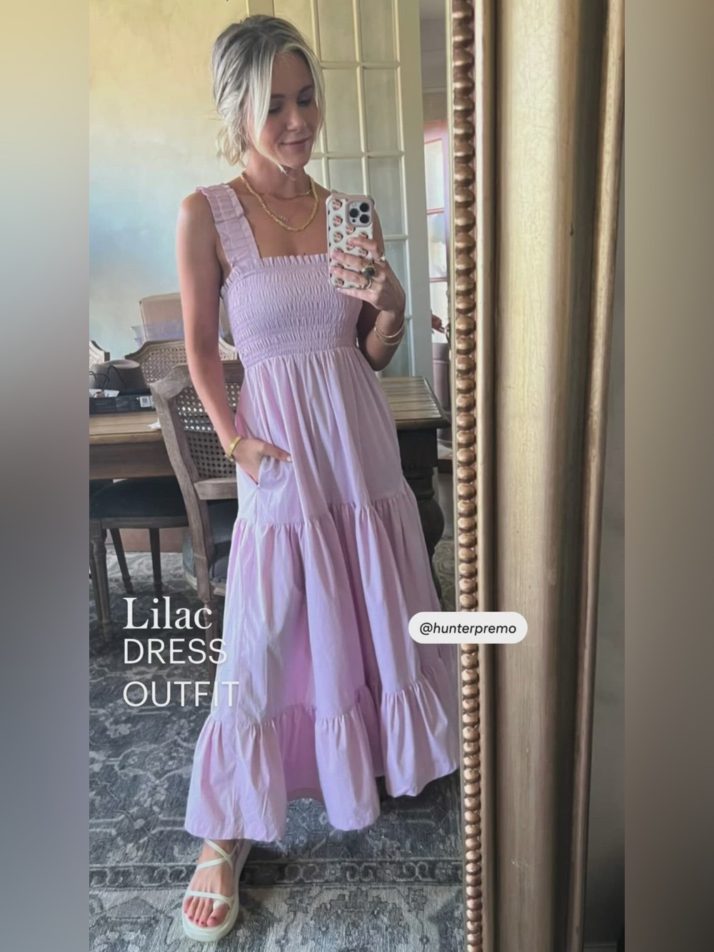 NWT Abercrombie & Fitch Tiered Smocked Maxi Dress